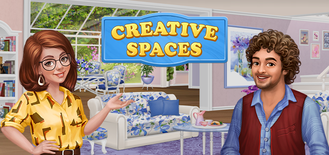 Creative Spaces application on iOS